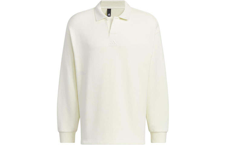 Adidas Adidas Heavy French Terry Polo Shirt Polo Shirt Unisex Ecru