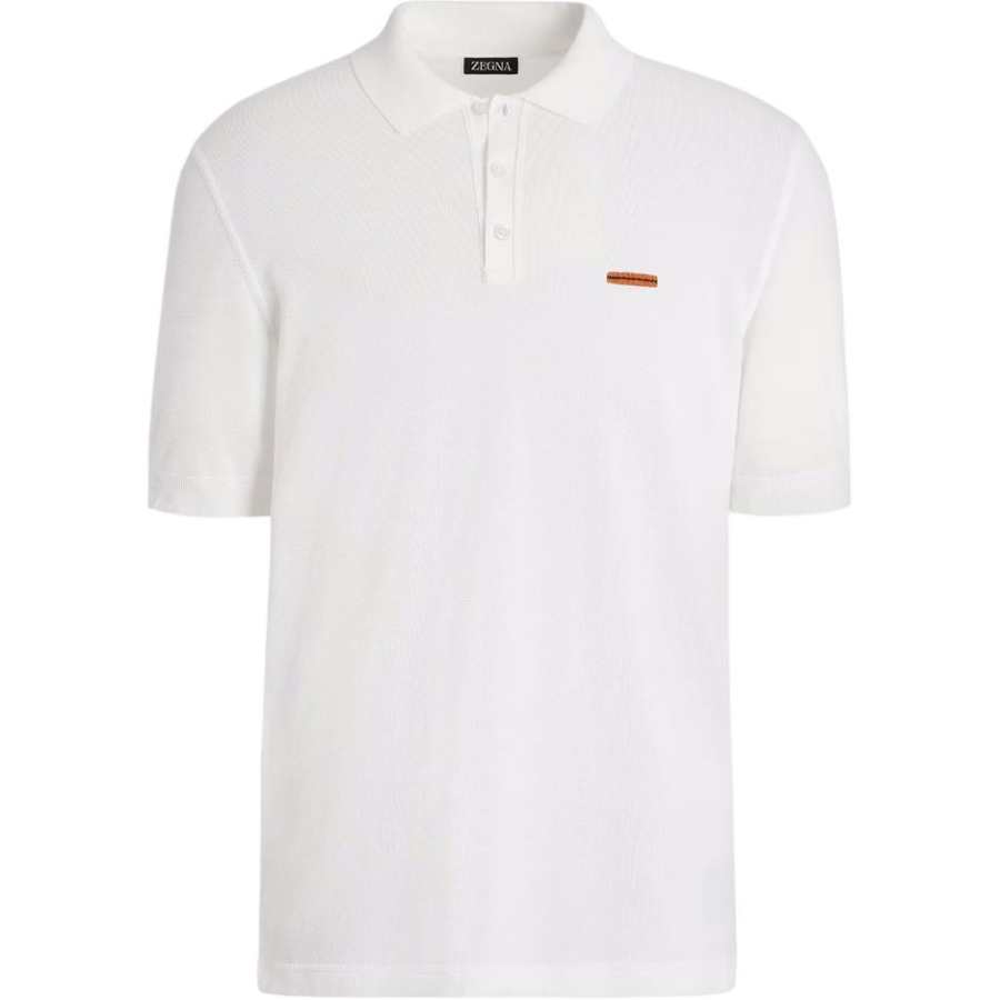 Ermenegildo Zegna piqué cotton polo shirt