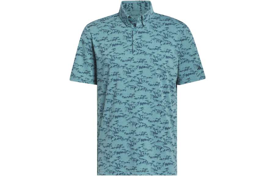 Adidas Adidas Polo Shirts Men's Arctic Blue Polo Collar Moderate Straight Fit