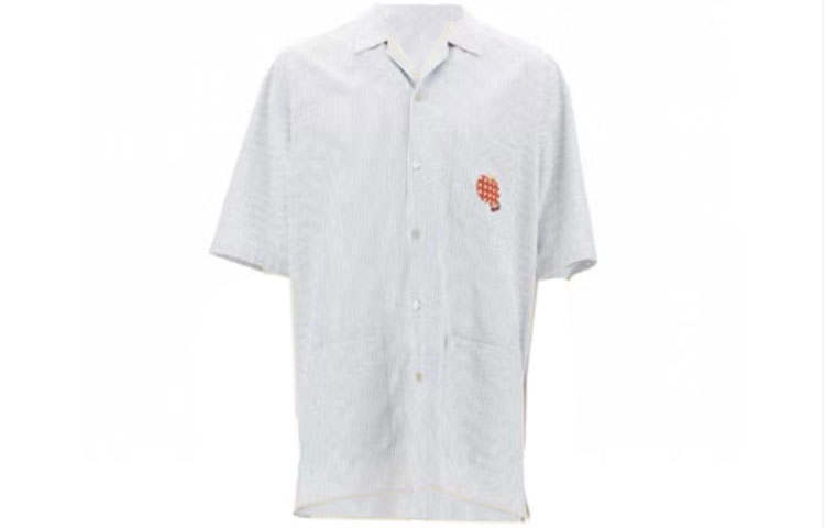 GUCCI Shirts Men's Light Blue Lapel Moderate Other