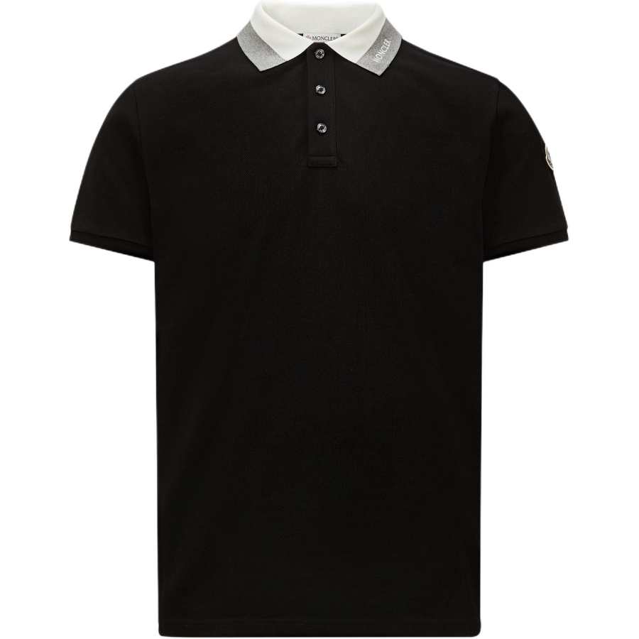 Moncler Logo Embroidered Short Sleeved Polo Shirt