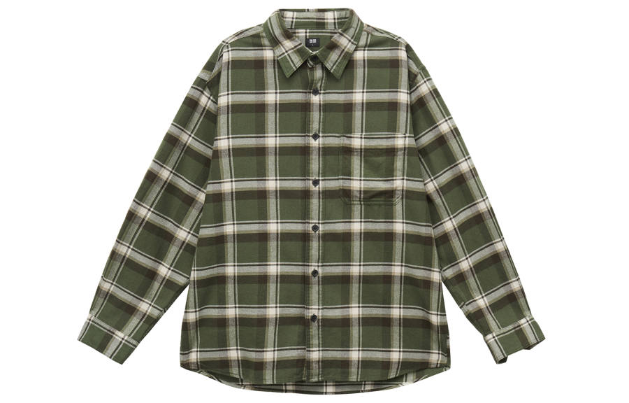 UNIQLO Shirts Unisex Olive Moderate
