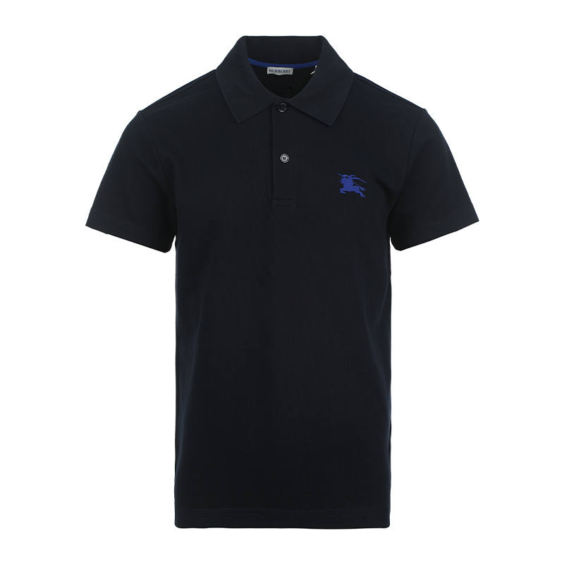 Burberry Logo Embroidered Short Sleeved Polo Shirt