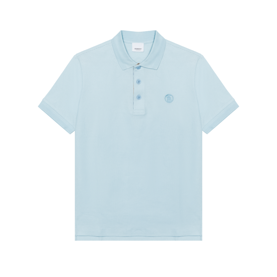 Burberry SS23 Polo Shirt Men's Duck Egg Blue