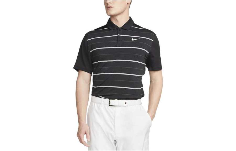 Nike Nike Polo Shirts Men's Black Polo Collar Moderate Straight Fit