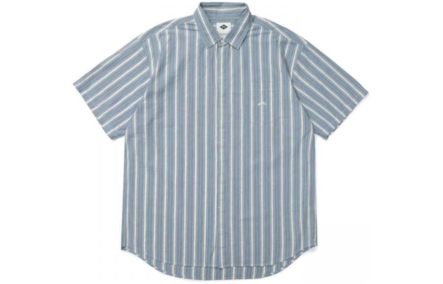 MADNESS MADNESS Shirts Men's Blue Lapel Moderate