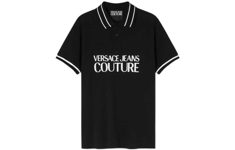 VERSACE JEANS COUTURE 【Previous Season】logo-print cotton polo shirt