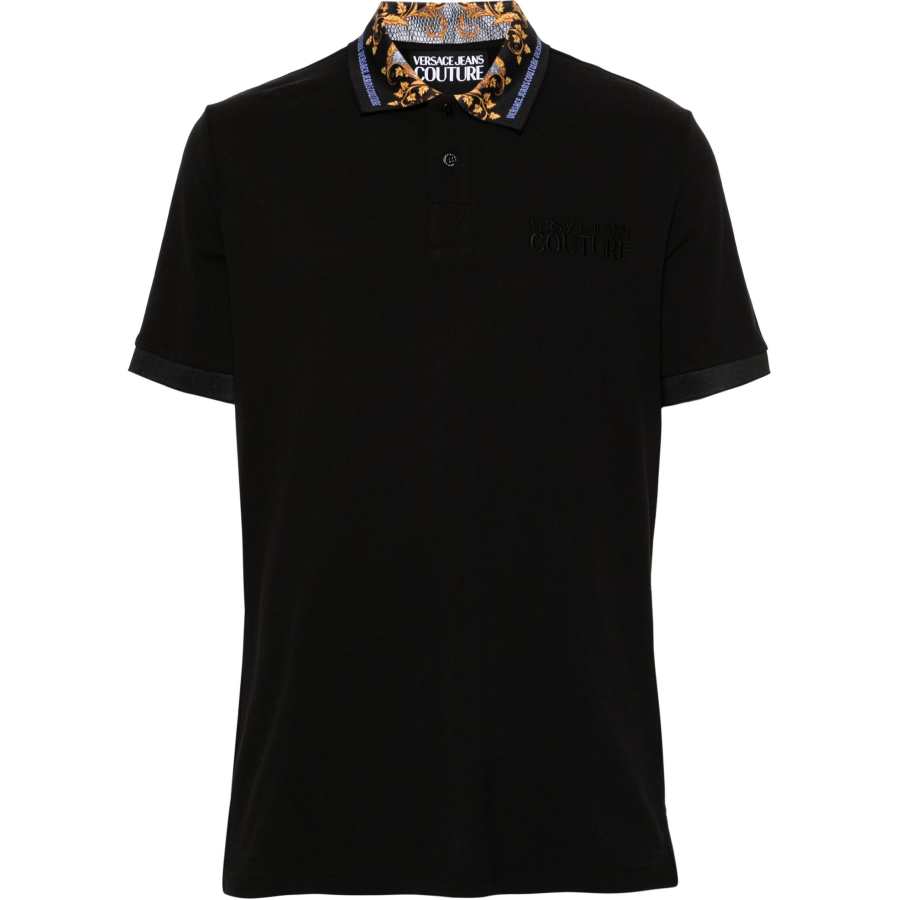 VERSACE JEANS COUTURE Polo Shirt Men's Black