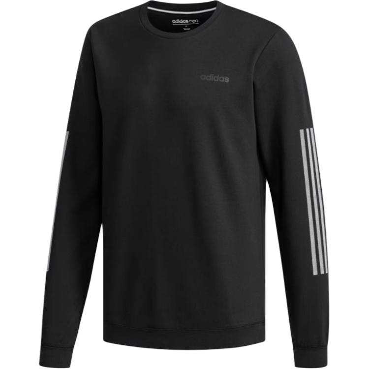Adidas Adidas Sweatshirts Men's Black Crew Neck Moderate Regular