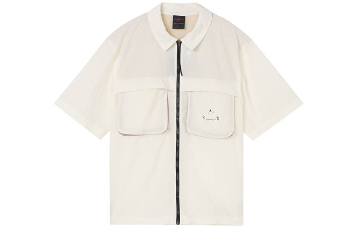 Jordan Jordan Shirts Men's White Lapel Moderate Shirt
