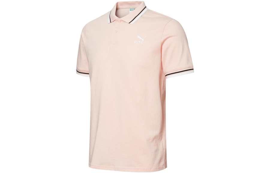 PUMA Polo Shirt Men's Light Pink