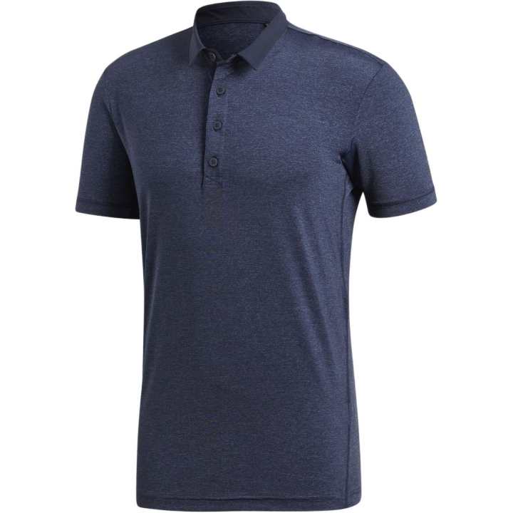 Adidas Adidas Heathered Erkek Polo Shirt Men's Marine Blue