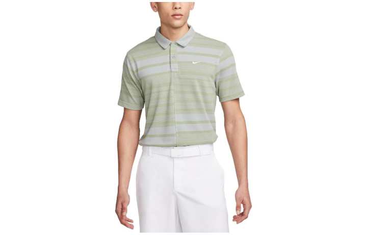 Nike Nike Polo Shirts Men's Yellow Green Polo Collar Moderate Straight Fit