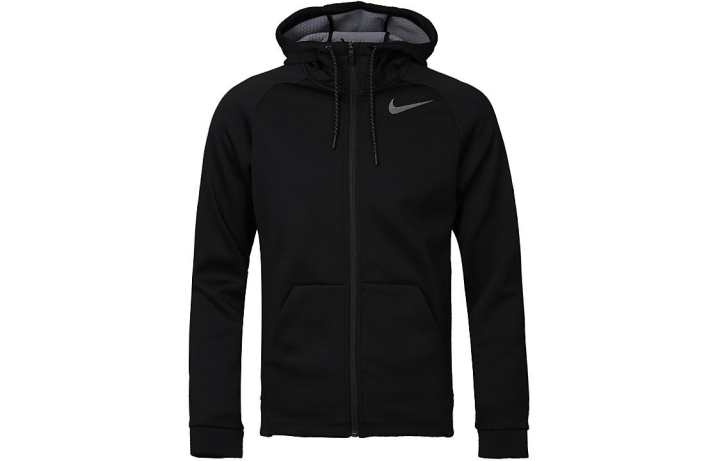Nike Nike Sweatshirts Men's Black Hooded Moderate Cardigan