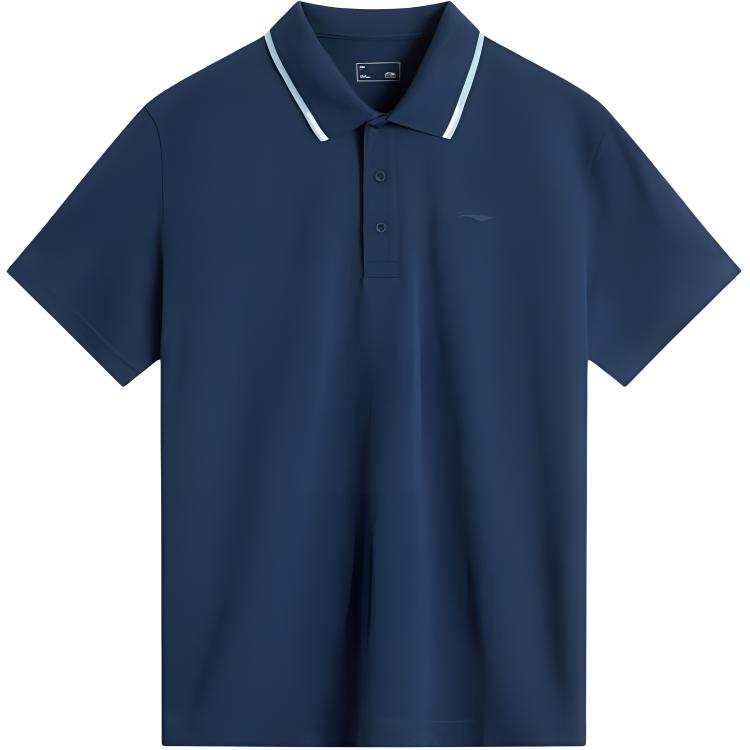 Li-Ning Li Ning Sports Trendy Collection Polo Shirt Men's Dark Simple Blue