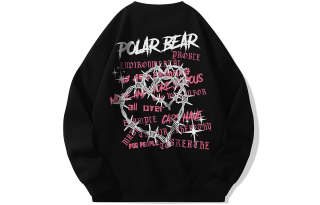 POLAR BEAR Sweatshirts Unisex Crew Neck Thickened Heavyweight