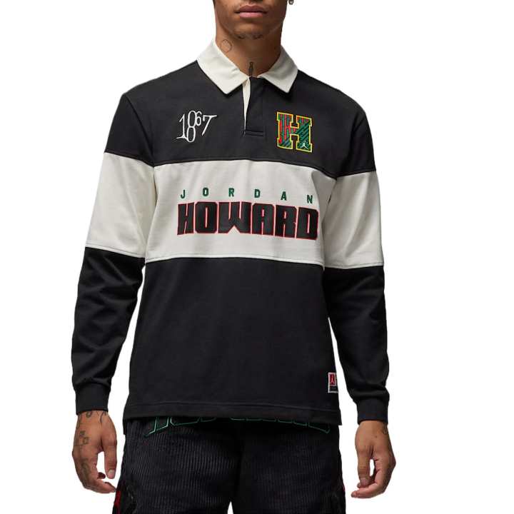 Jordan JORDAN X Howard University Men's Long Sleeve Rugby Top