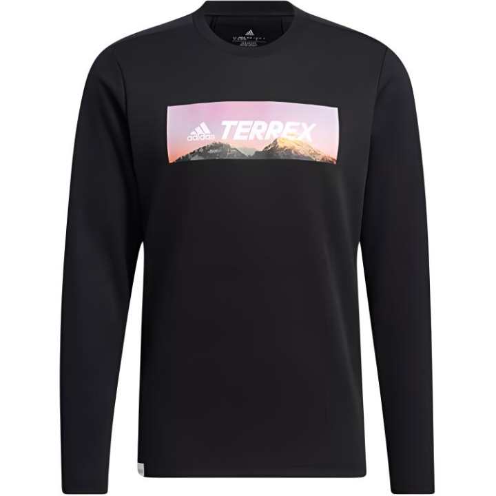 Adidas Adidas Sweatshirts Men's Black Crew Neck Moderate Other