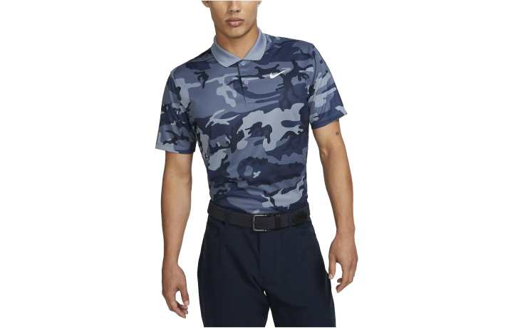 Nike Nike Polo Shirts Men's Diffused Reflection Blue Pointed Collar Moderate Straight Fit