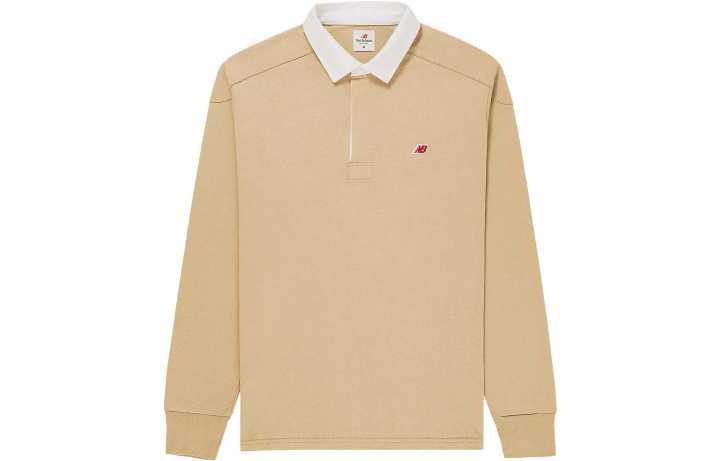 New Balance New Balance Long Sleeve Polo Shirt Unisex Beige