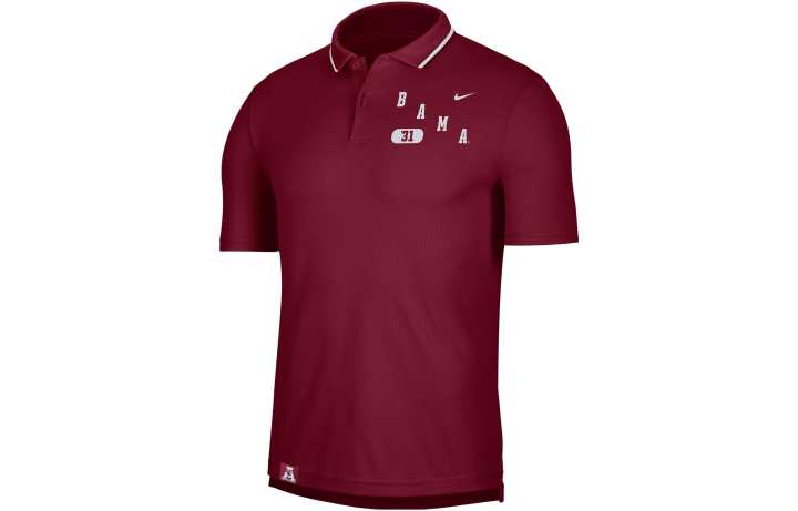 Nike Nike Polo Shirts Men's Red Polo Collar Moderate Straight Fit