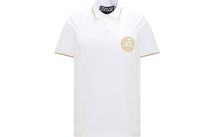 VERSACE JEANS COUTURE SS23 Polo Shirt Men's White