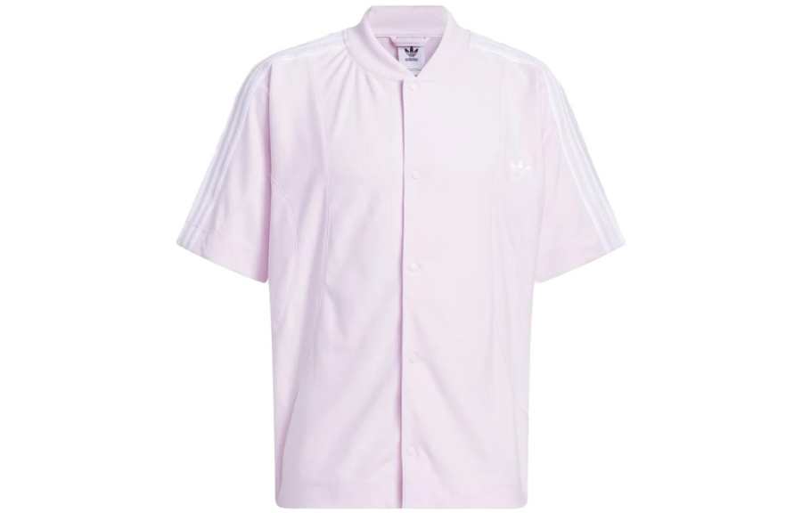 Adidas Originals Shirts Men's Pink Crew Neck Moderate Other