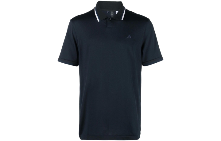 Adidas Adidas Polo Shirts Men's Navy Pointed Collar Moderate Straight Fit