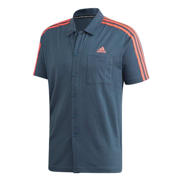 Adidas Adidas Shirts Men's Dark Blue Lapel Moderate Other