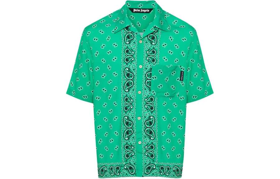 Palm Angels paisley-print poplin shirt