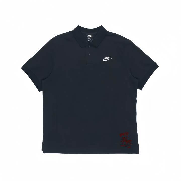 Nike Nike Polo Shirts Unisex Black Polo Collar Moderate Straight Fit