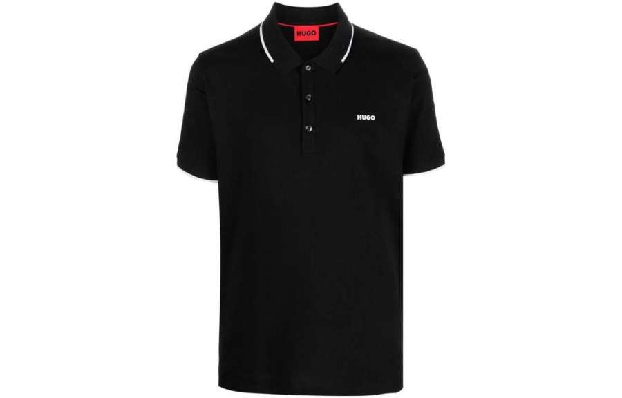 Hugo Boss logo-print cotton polo shirt