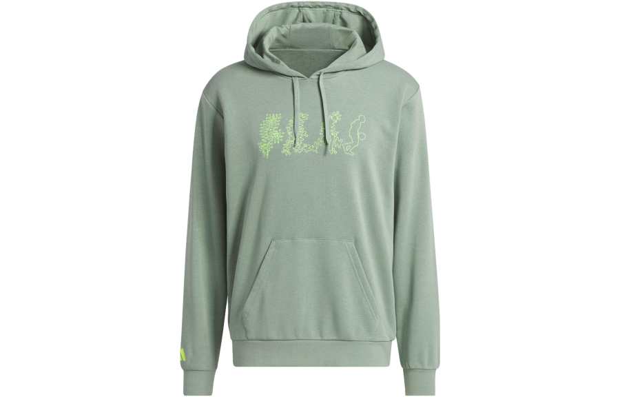 Adidas Adidas Sweatshirts Men's Green Hooded Moderate Regular