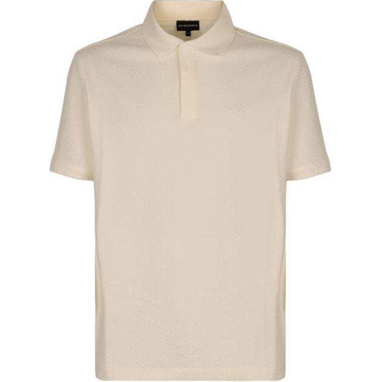 EMPORIO ARMANI Logo Embroidered Short Sleeved Polo Shirt