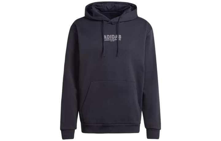 Adidas Adidas Sweatshirts Men's Black Hooded Moderate Regular