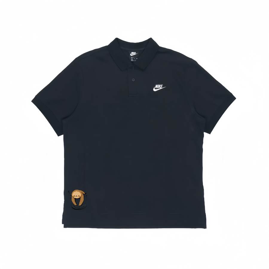 Nike Nike Polo Shirts Unisex Black Polo Collar Moderate Straight Fit