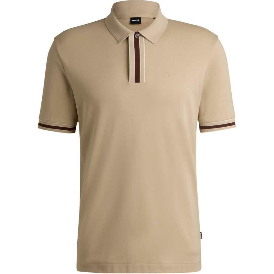 HUGO BOSS Contrast piping Cotton Polo Shirt