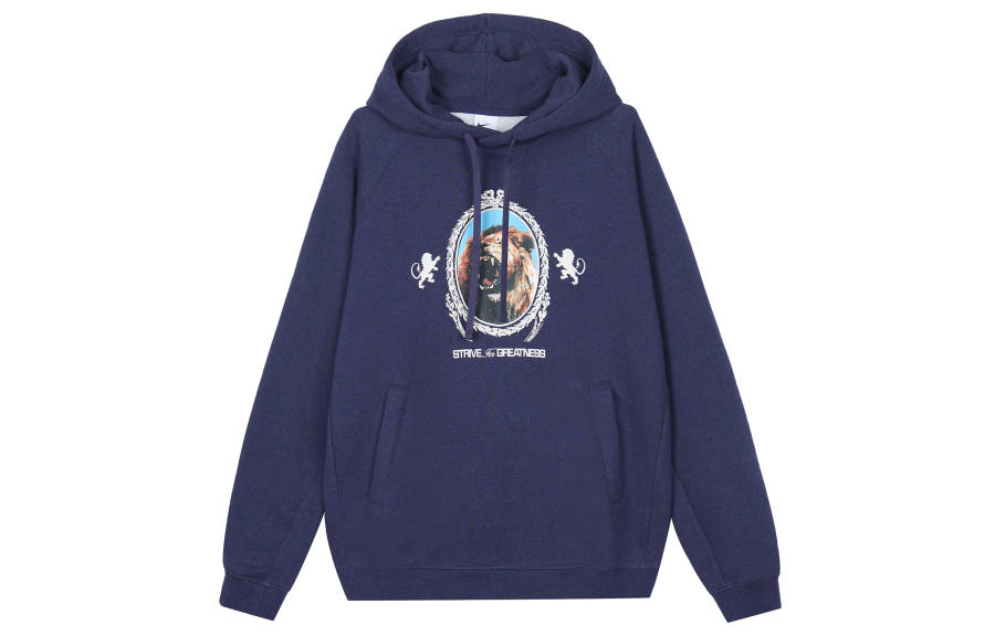 Nike Nike LEBRON Print Hooded Fleece Lined Casual Sweatshirt Men's Ink Purple