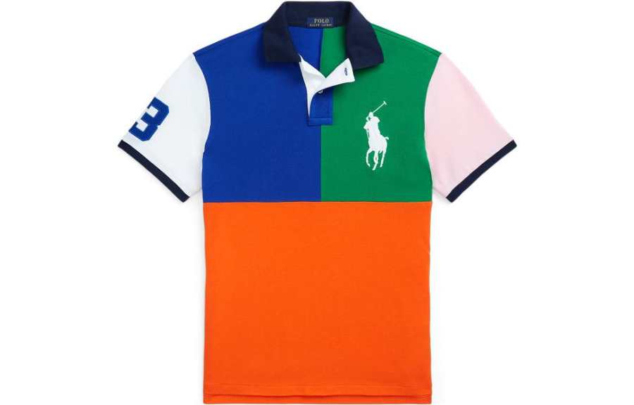 Polo Ralph Lauren Big Pony SS23 Polo Shirt Custom Slim Fit Men's Multicolor
