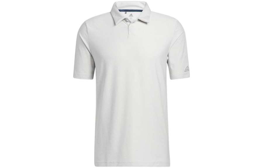 Adidas Adidas Polo Shirts Men's White Polo Collar Moderate Straight Fit