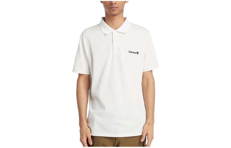 Timberland Polo Shirt Men's Vintage White