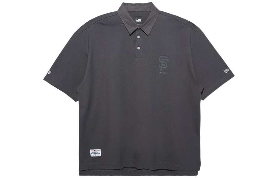 New Era Polo Shirt Men's Dark Gray