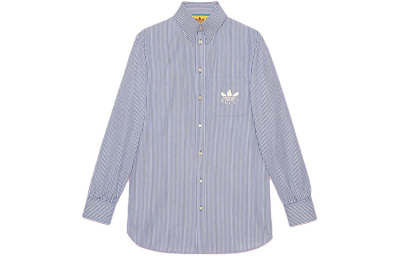 GUCCI X Adidas Striped Cotton Shirt