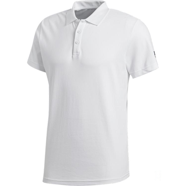 Adidas Adidas Polo Shirts Men's White Polo Collar Moderate Straight Fit