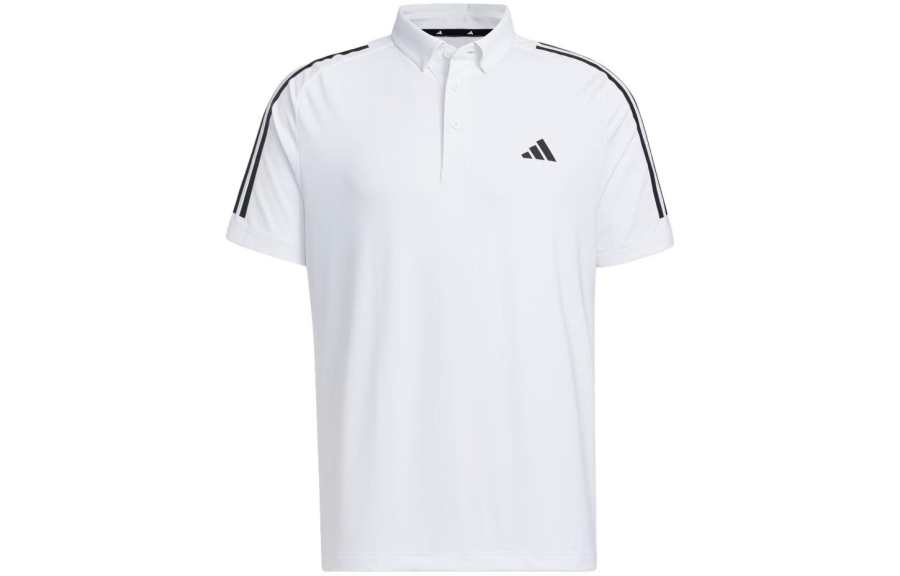 Adidas Adidas AEROREADY Polo Shirts Men's White Polo Collar Moderate Straight Fit