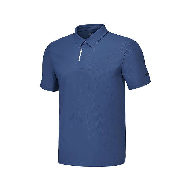 Skechers Polo Shirt Men's Deep Sea Blue