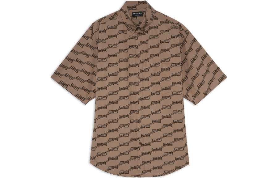 Balenciaga FW22 Shirt Regular Fit Men's Brown