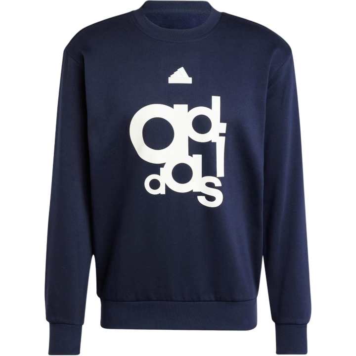 Adidas Adidas GRAPHIC PRINT FLEECE SWEATSHIRT Men's Legend Ink