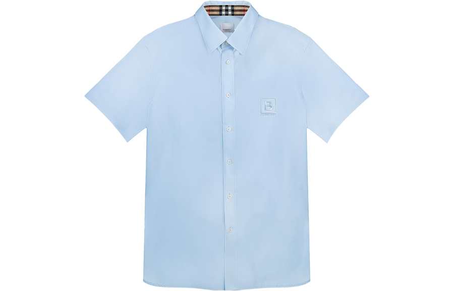 Burberry Shirt Men's Light Blue