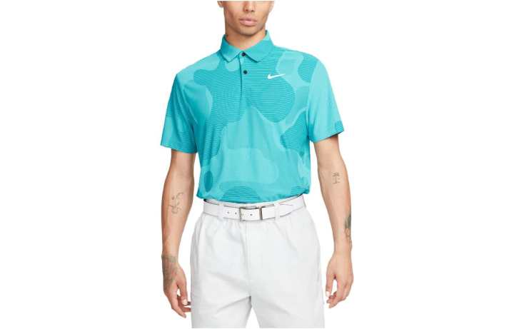 Nike Nike Polo Shirts Men's Sky Blue Polo Collar Moderate Straight Fit